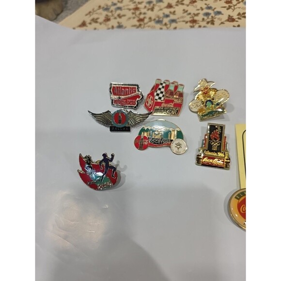 Coca Cola‎ Collectible Pins Atlanta Olympics NASCAR Minneapolis 1998 - Picture 2 of 9